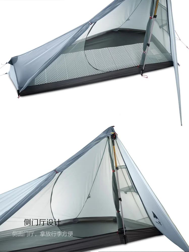 acampamento 1 pessoa profissional 15d silicone sem