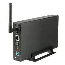 Portable Wifi HDD Case Aluminum alloy 3.5» USB 3.0 SATA WIFI Hard Drive Case Wireless Sharing Router Repeater HDD Enclosure