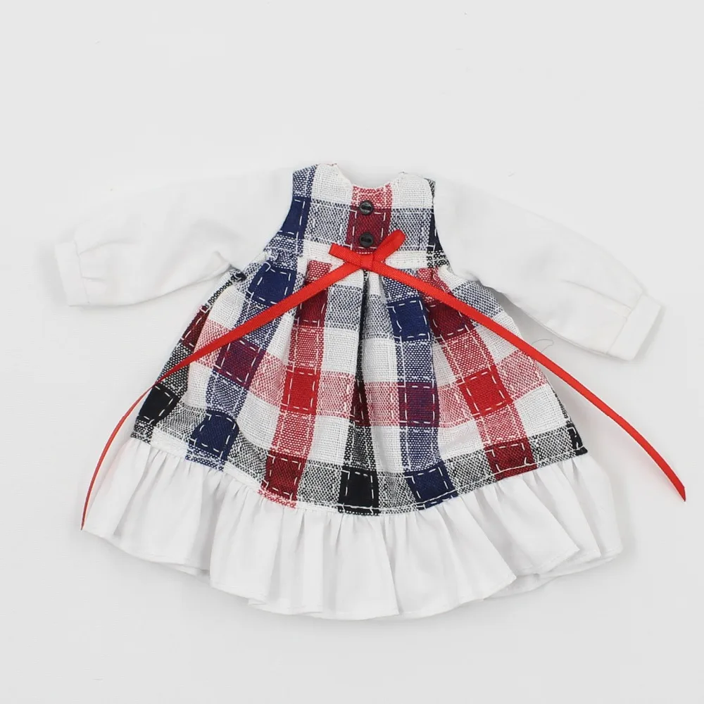 ICY DBS Blyth doll jecci five шарнирная кукла нео клетчатая юбка платье gingham TOY GIFT | Игрушки и