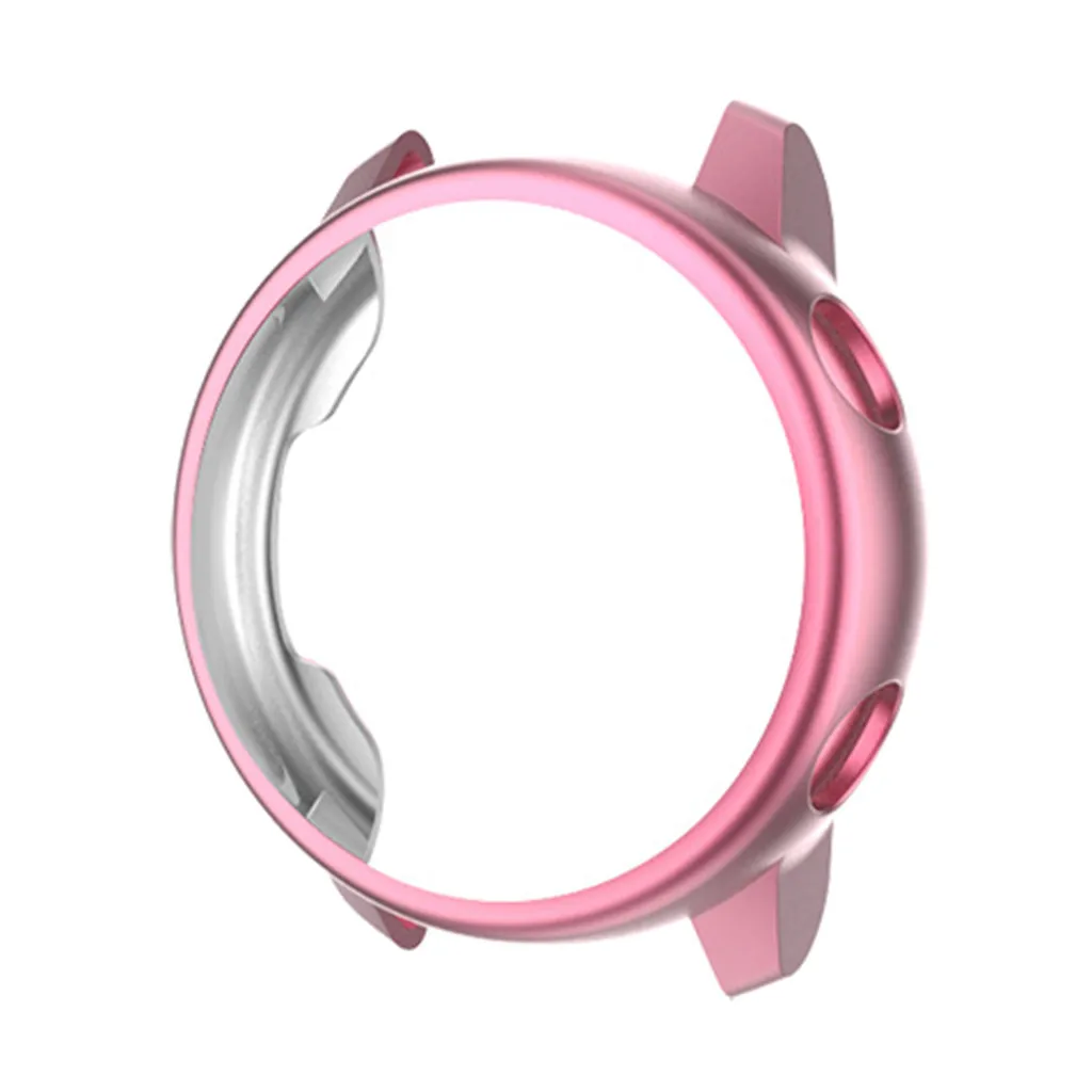 

Ouhaobin Protector Case For Samsung Galaxy Watch Active Electroplate Transparent TPU Screen Protection Frame for Galaxy 613#2
