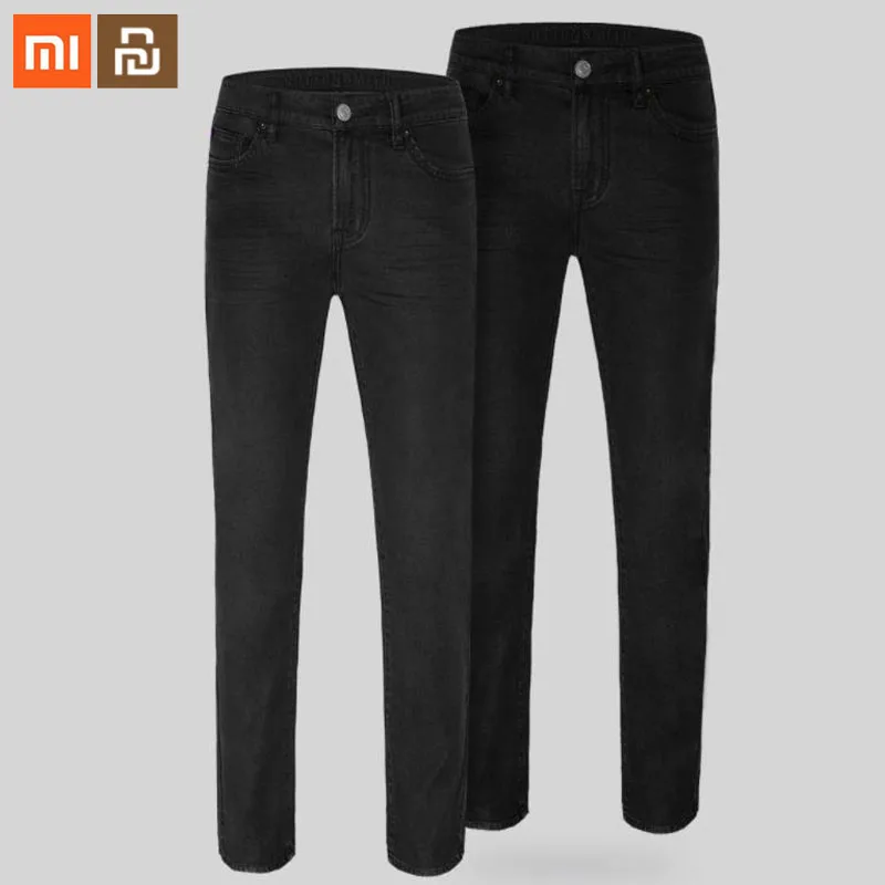 

2 kinds of colors original Xiaomi Classic black men's jeans Straight Environmentally friendly washing Denim trousers Smart home