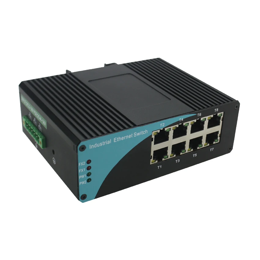 WangLink гигабитный промышленный Ethernet переключатель поэ 48 В ethernet коммутатор POE 8