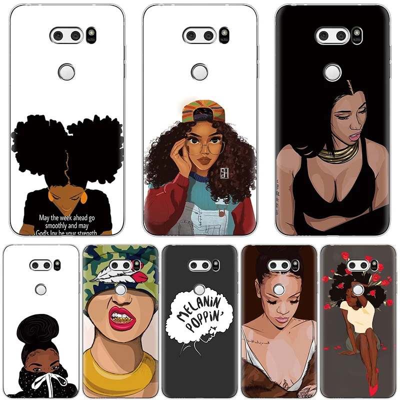Melanin Poppin Aba Case For Coque LG V20 V30 Q6 Q7 K4 K5