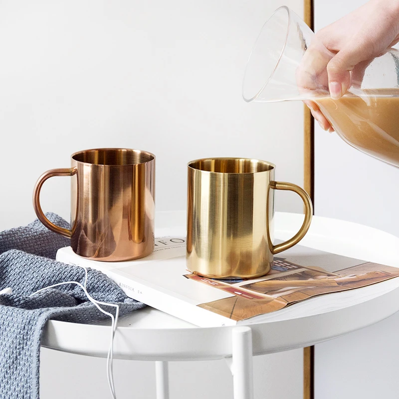 big stainless steel mug