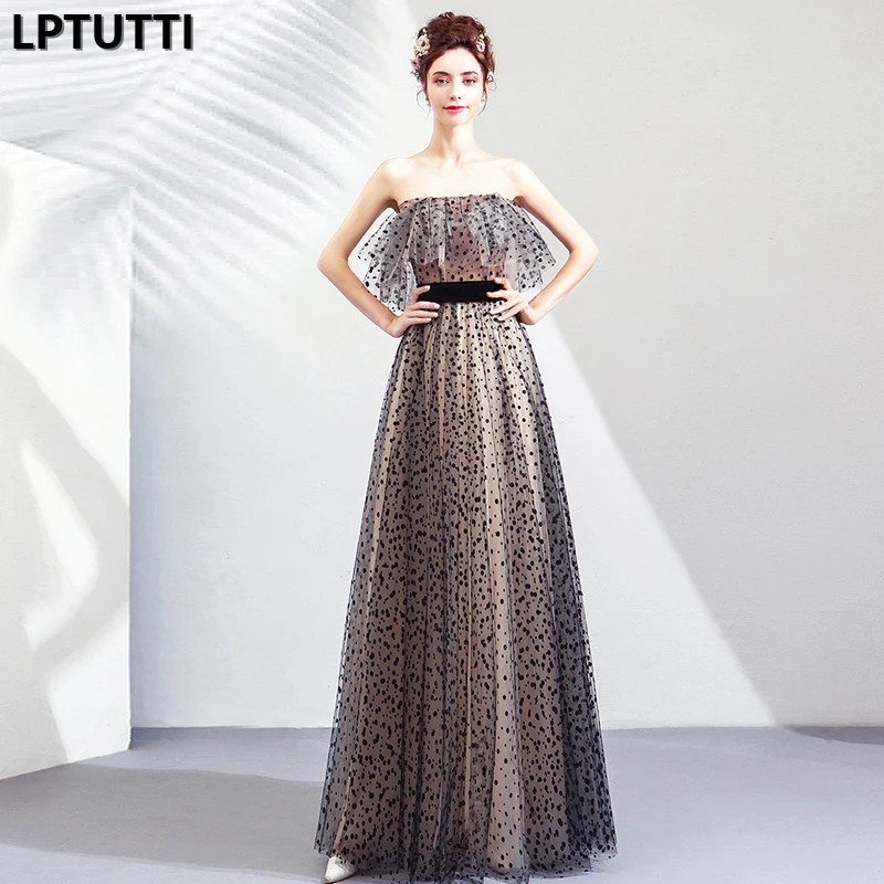 

LPTUTTI Embroidery New For Women Elegant Date Ceremony Party Prom Gown Formal Gala Events Luxury Long Evening Dresses