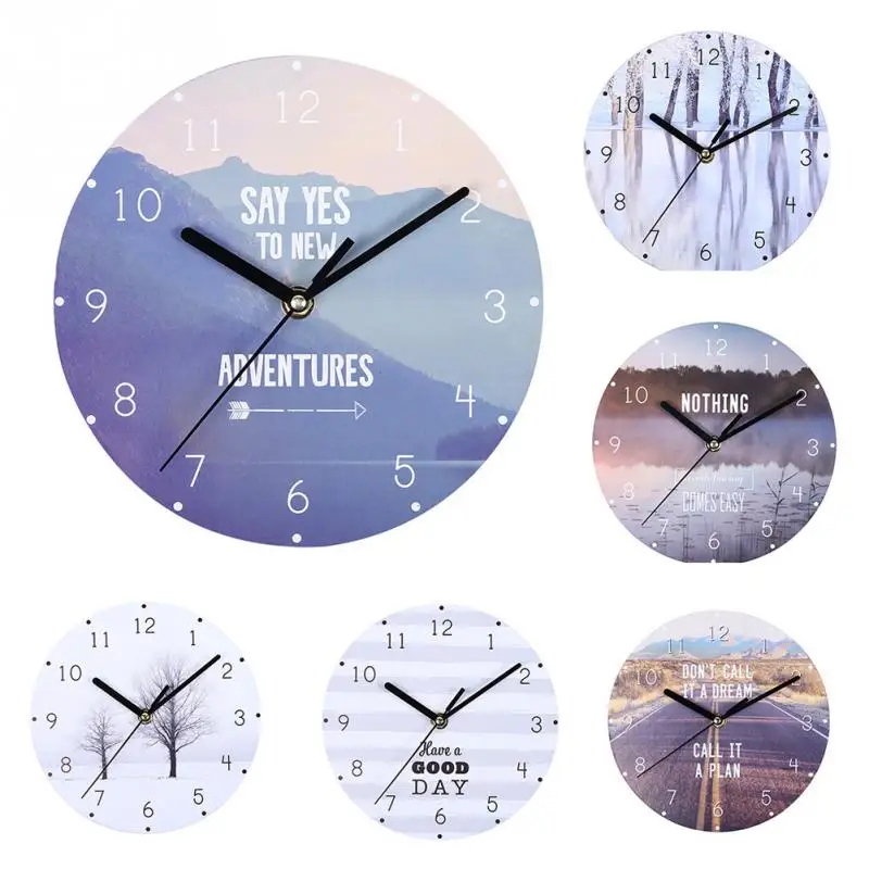 

Retro Arabic Numerals Gift Round Big Dial Living Room Practical Hanging Home Decoration Wall Clock European Style Mute Bedroom