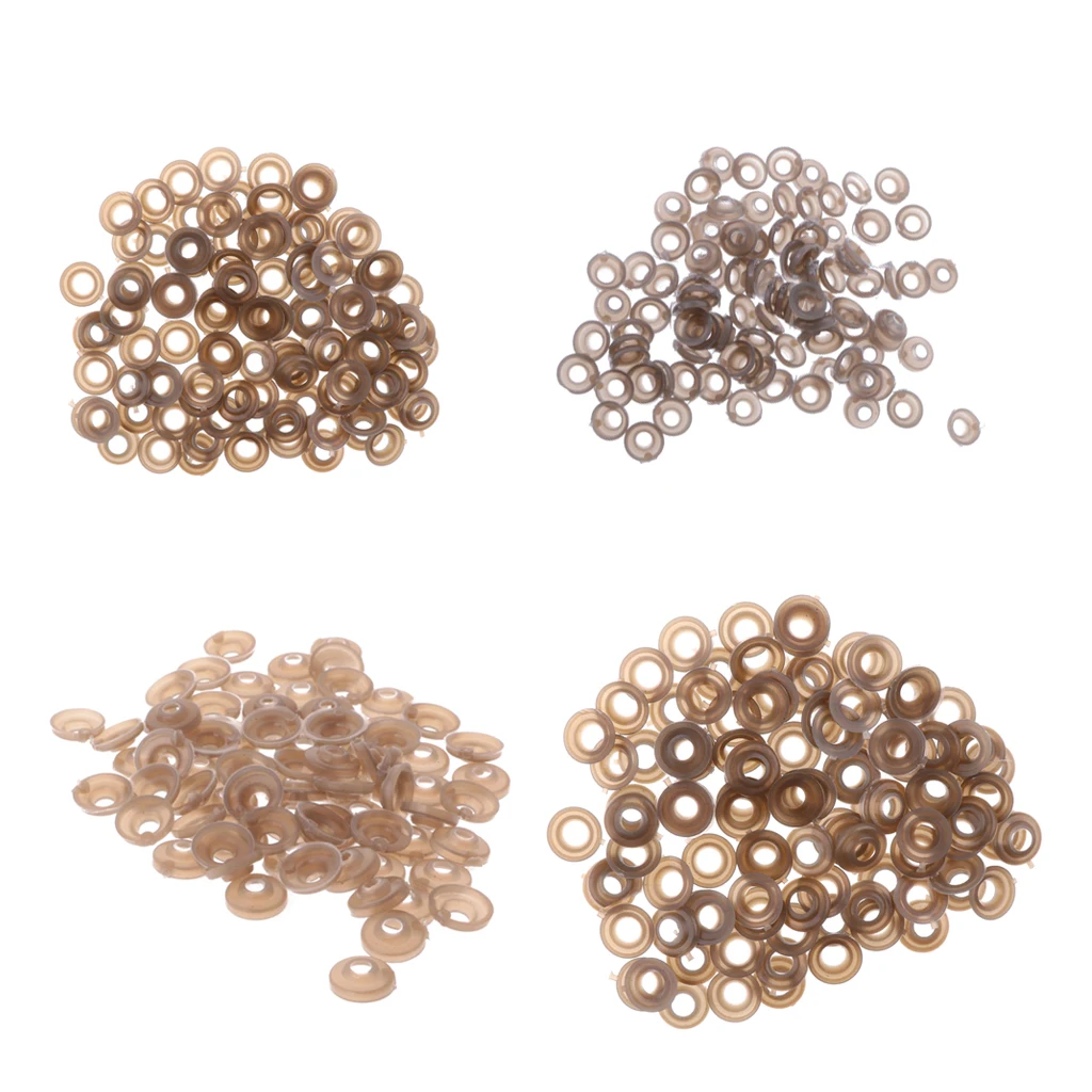 400 Pieces 9/11/15/20mm Plastic Safety Eyes Nose Washer BACK For Bear Doll DIY Craft DIY Apparel Sewing Craft Supplies