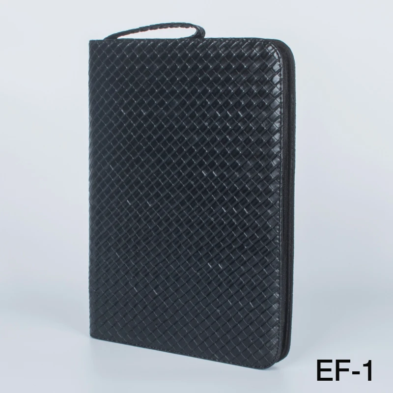 

2PCS High Quality Black woven pattern 48 Pens Case Holder Pen Binder For Roller And stationery school office supplies Hot