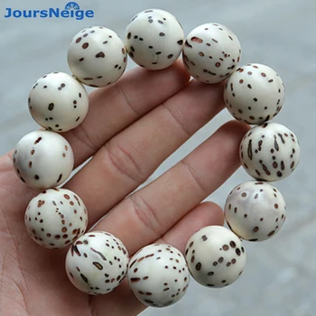 

JoursNeige Natural Thousands of Eyes Bodhi Bracelets Size 20mm Beads handmade Buddha Bracelet for Men Prayer Japa Mala Jewelry