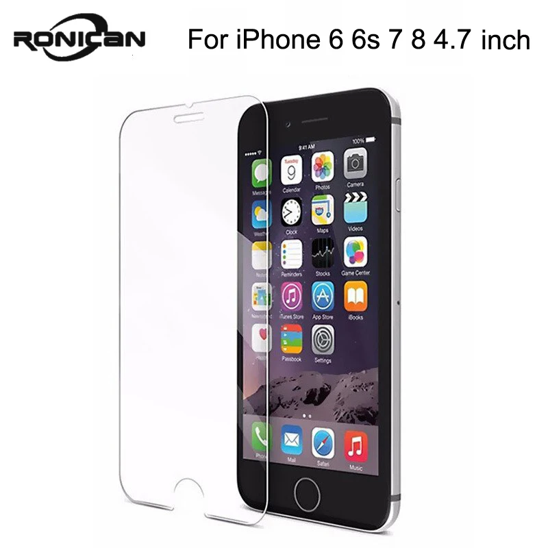 Goede Glas op iPhone 6 6 s 2.5D 9 H Premium Gehard Glas Screen Protector voor iPhone 7 8 Anti Shatter gehard Beschermende Film