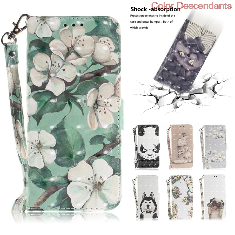 

Fashion Wallet Case for Huawei Y6 Prime 2018 ATU-L31 Flip Case Phone Leather Cover for Huawei Y6Prime 2018 ATU L31 Y6 2018 Cases