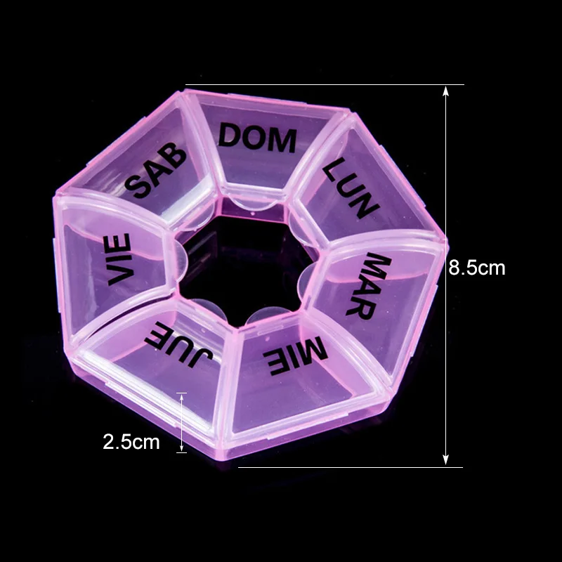 1 шт. 7 дней Еженедельный контейнер для таблеток коробочка для медицинских целей коробка держатель контейнер планшет корпус контейнера-органайзера портативное хранение в дороге