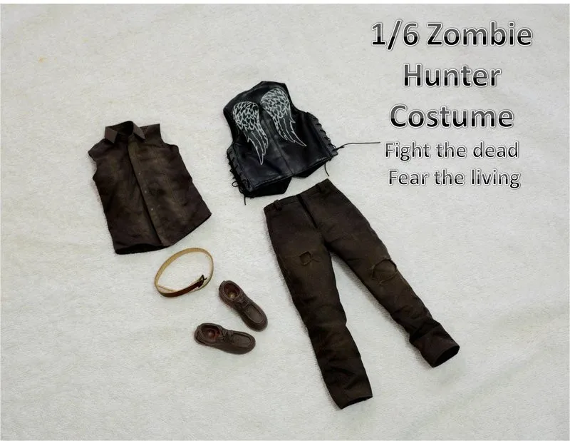 

1/6 Set Up A Dead-alive Person Male Crossbow Brother Clothes Suit Action Figure Model