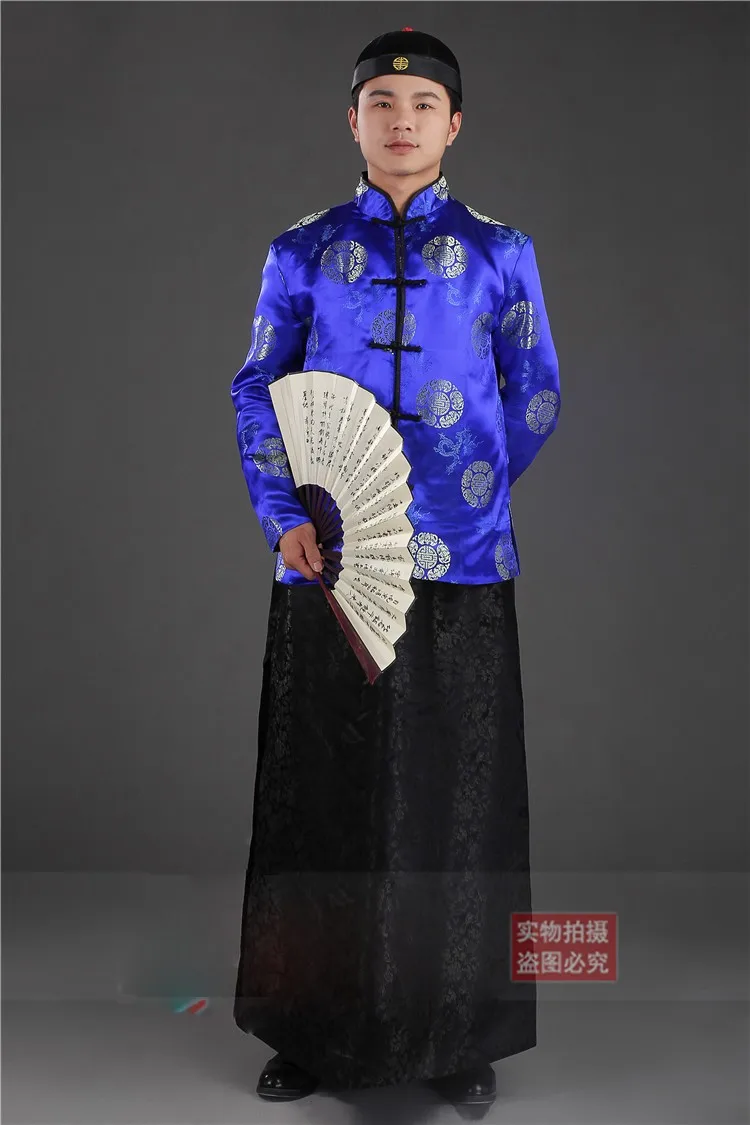 Китайская традиционная одежда для богатых мужчин, одежда для капиталистов, халат Ropa tradicional, китайская одежда, традиционная одежда, chinois