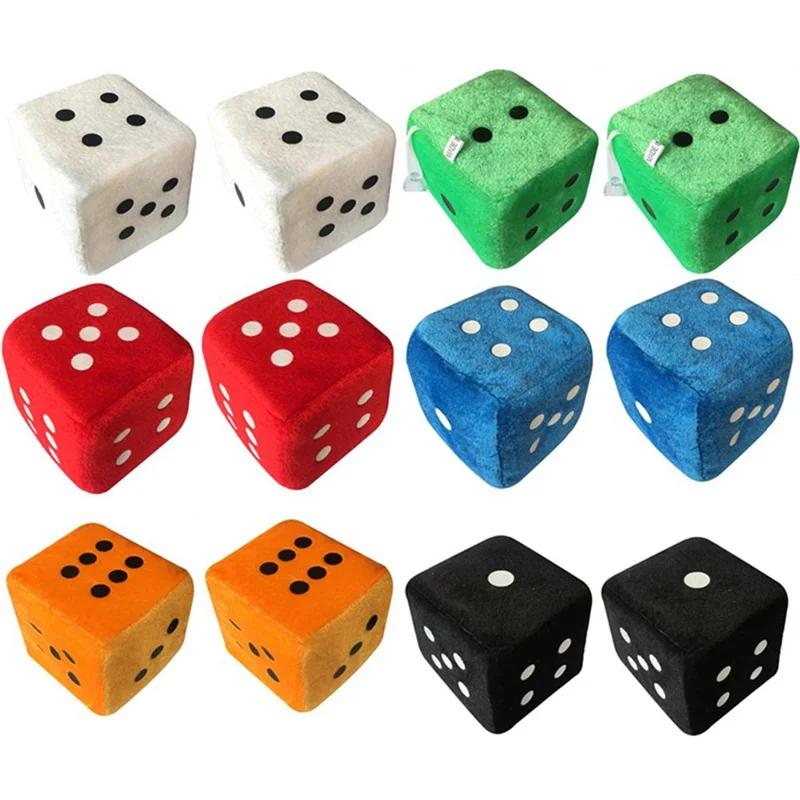 

1 Pair Dice Dots Rear View Mirror Hangers Car Interior Decoration Car Styling Auto Accessories