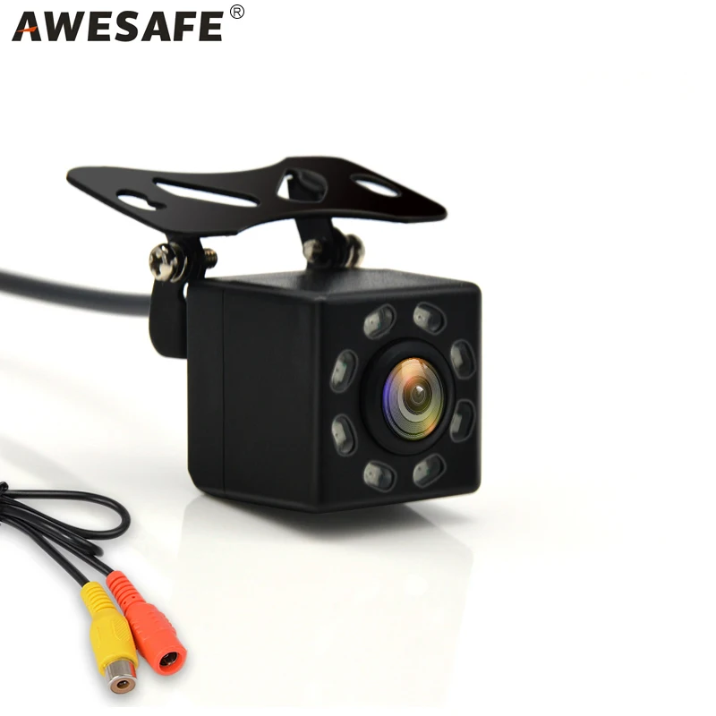 AWESAFE 8 LED Night Vision Car Rear View Camera PAL Waterproof 120