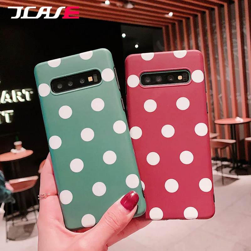 

Jcase for Samsung Galaxy S10 E Plus Lite S8 S9 Plus Note 8 Note9 S7Edge Phone Cases Soft IMD Shell Phone Back Cover Bag