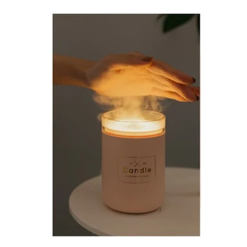 

280ML New Air Humidifier LED Candle Ultrasonic Cool Mist Essential Oil Diffuser USB Aroma Lamp Car Purifier Fogger Mist Maker