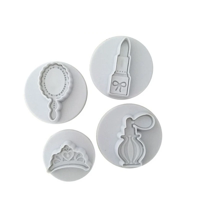 

4PC/SET Makeup tools mirror Fondant Biscuits Cookie Cutter Decorating Sugarcraft Gum Paste Tools Cupcake Kitchen accessories