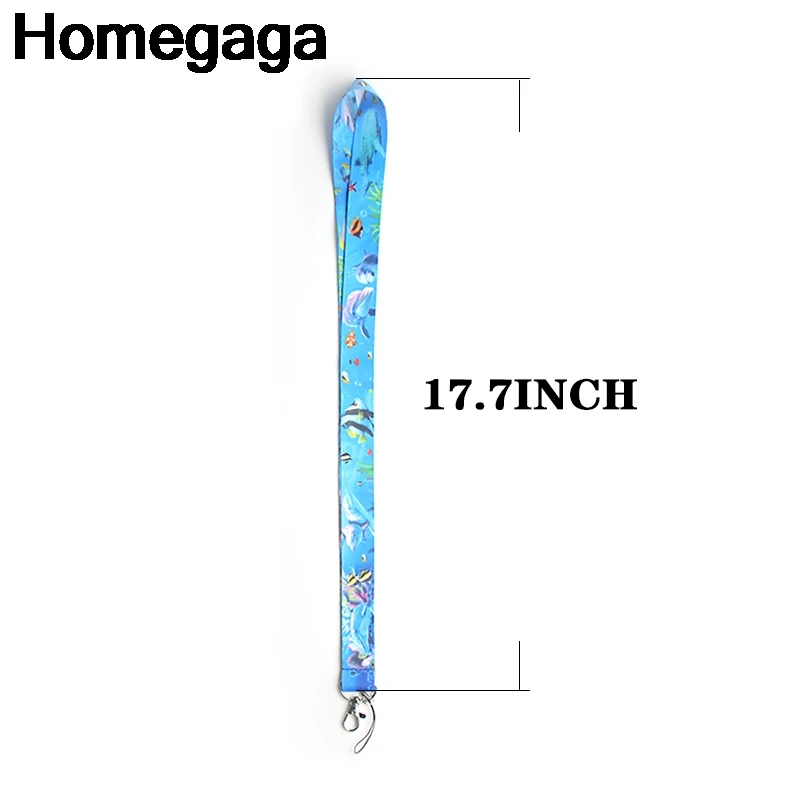 Homegaga Seaworld аксессуары для ключей для безопасности, защиты для мобильного телефона, USB держатель удостоверения личности, ключи, ремешок, бирки, шейный ремешок D2130