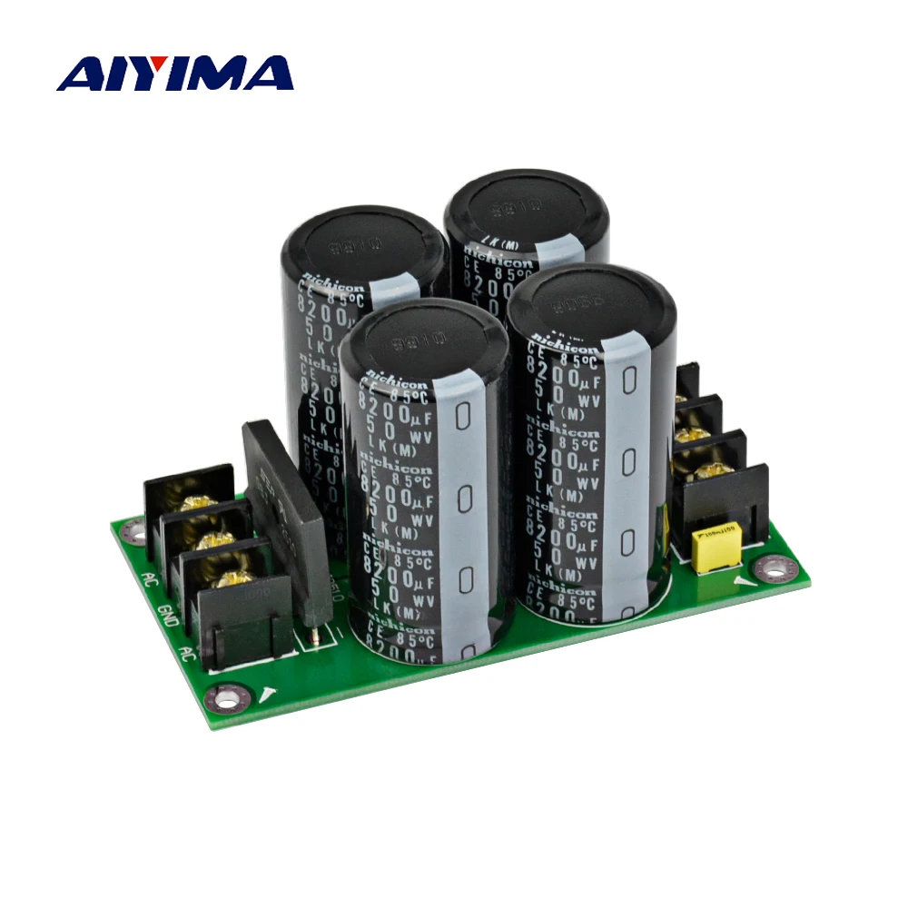 

AIYIMA Amplifier Single Bridge Rectifier Filter Power Board High Power 8200uf/50V Supply Power Board For Amplifier Audio DIY