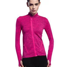 BESGO, новинка, Женская куртка для бега, длинный рукав, куртка для бега, для йоги, спортзала, фитнеса, обтягивающие топы, быстросохнущие, на молнии, спортивное компрессионное пальто