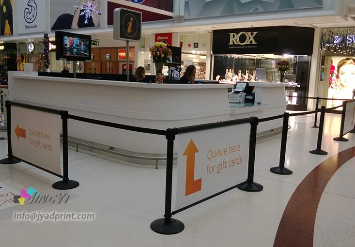 Best Selling Breeze Queue Fence Rollup Coffee Banner for Isolation