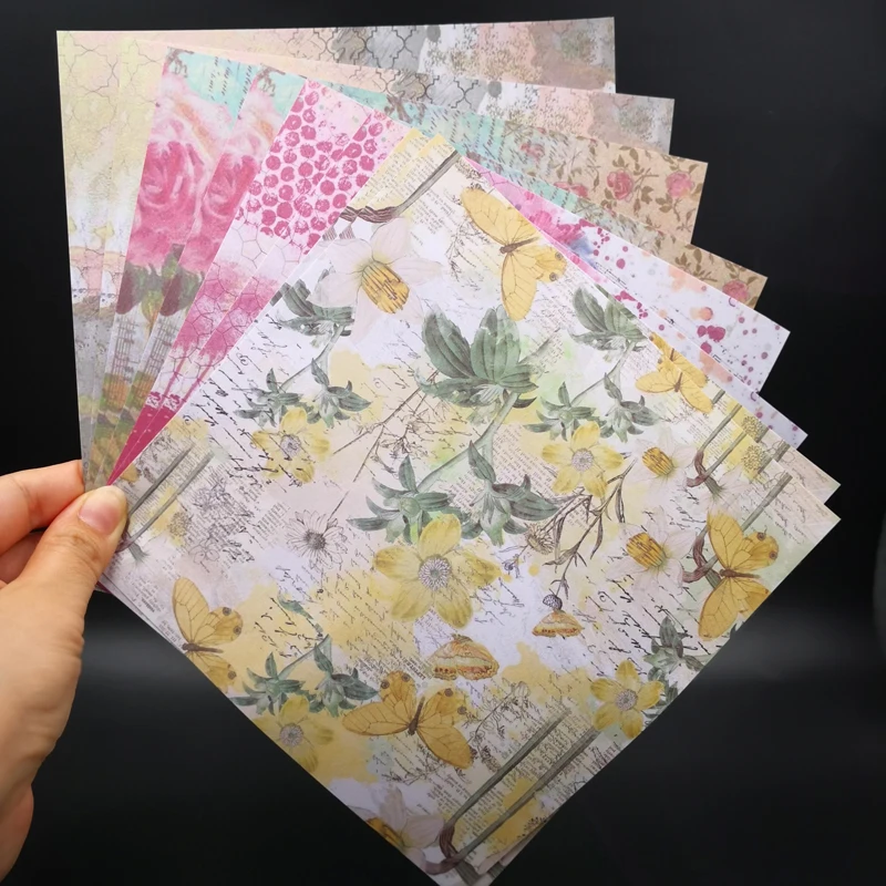 

ZFPARTY New Flowers Background Stickers for Scrapbooking Happy Planner/Card Making/Journaling Project