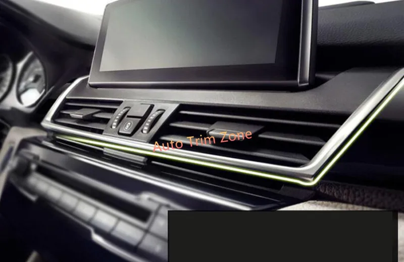 

Matte Center Air Outlet Diffuser Vent U-Shaped Cover Trim 1pcs For BMW 2 Series Active/ Gran Tourer F45 F46 2015-2018