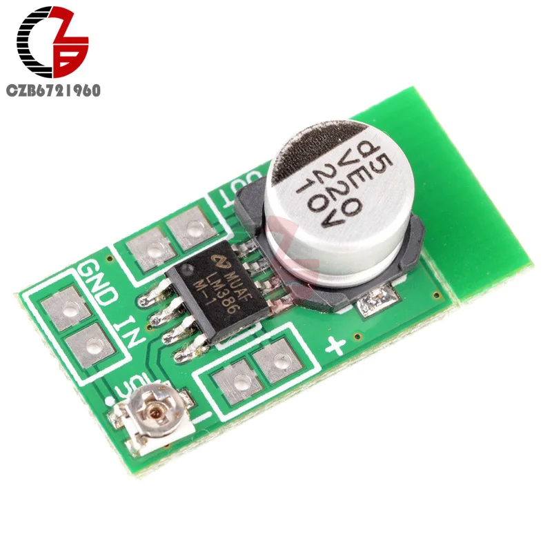 1X DC 3V~12V 5V 6V LM386 Mini Micro Audio Power Amplifier PCB Board AMP Module