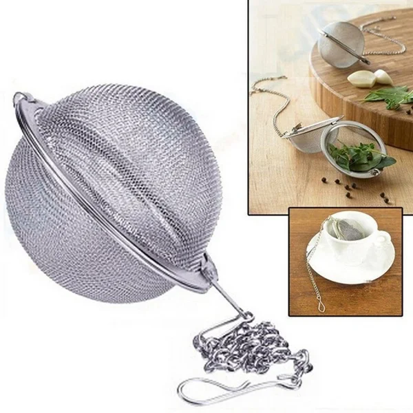 

DHL 500pcs /lot Stainless Steel Tea Pot Infuser Sphere Mesh Strainer Ball 5cm Stainless Steel