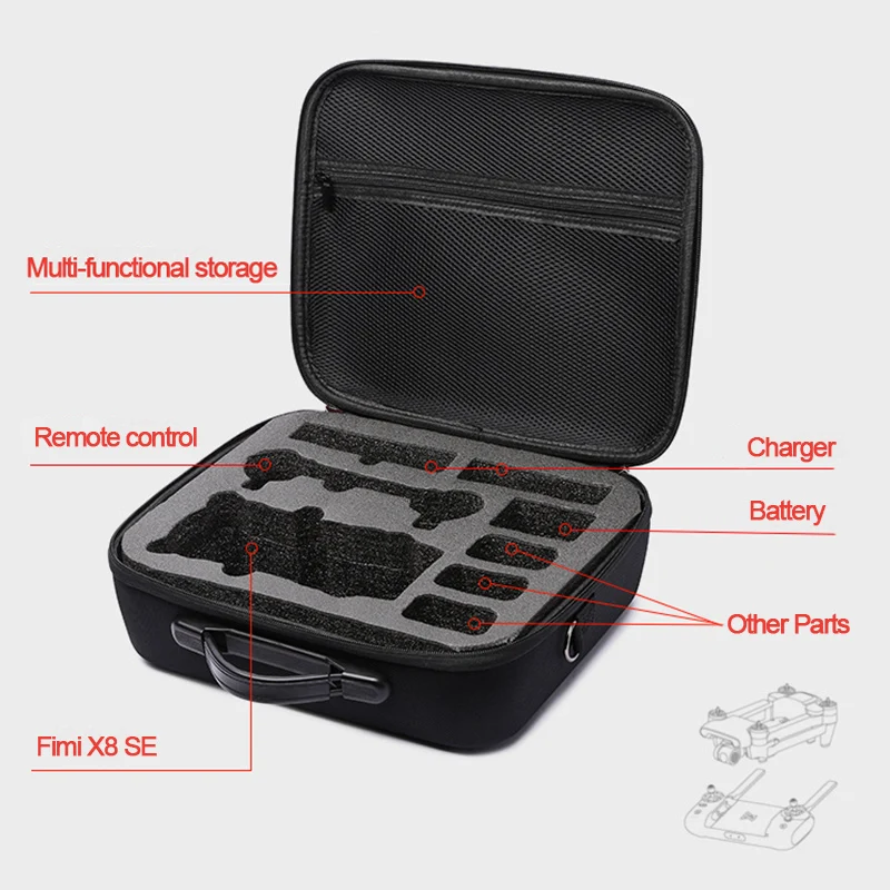 FIMI X8 SE Drone Bags Portable Storage Bag Travel Case Backpack Shockproof Shoulder Handbag Carring Box Fimi X8 SE Accessories