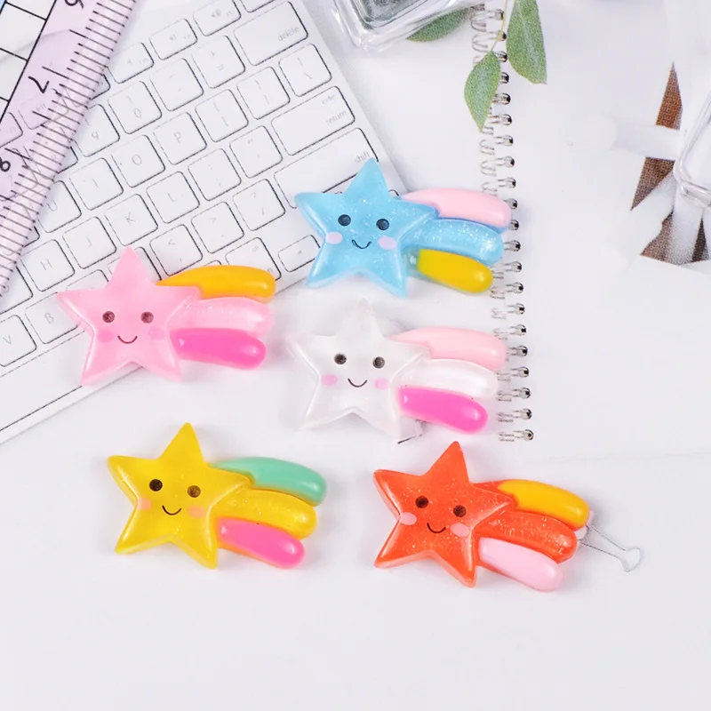 

1 Piece Cute Meteor Star Model Mini Statue Figurine Crafts Ornament Miniatures Phone Stationery Box Pendant Necklace Earring DIY