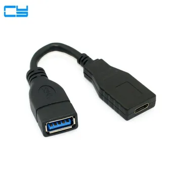 

USB-C USB 3.1 Type C Female to A Female OTG Data Cable for Macbook Tablet 10cm