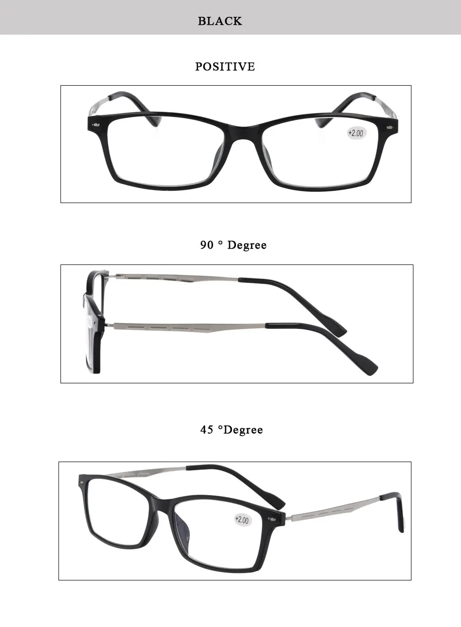 Magic Jing TR сверхлегкие очки для чтения с добавлением:+ 100~+ 400 6803