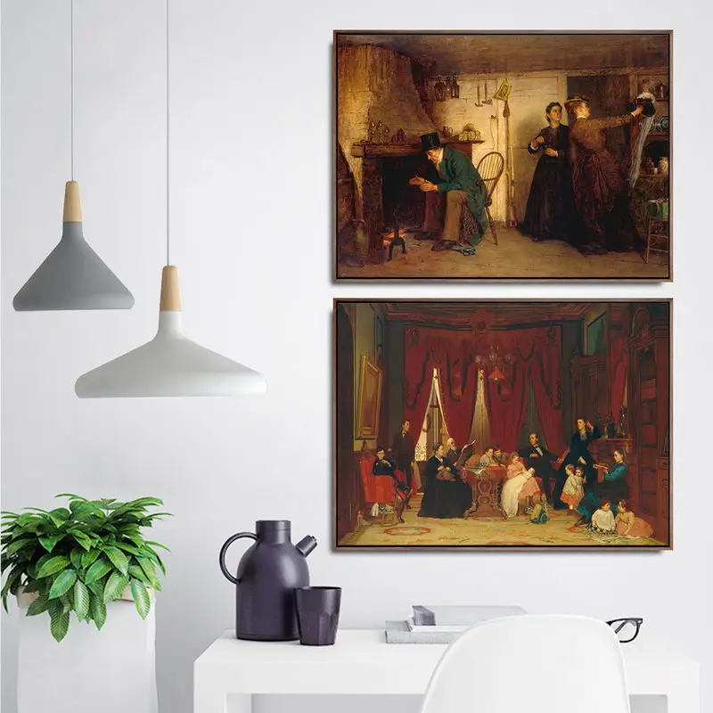 홈 데코레이션 아트 월 그림 거실 포스터 프린트 캔버스 회화, 아메리칸 이스트 맨 존슨