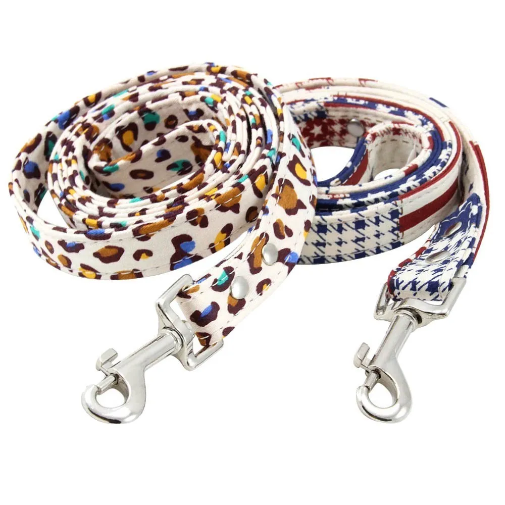 

Length 120CM Good Quality Canvas Pet Dog Leash for Small Medium Large Dogs Walking Running Leashes Leads Pets Supplies S/M 1PC