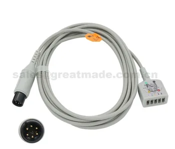 

Compatible GE for datascope IABP(4m long) 6pin connect to leadwries Trunk cable