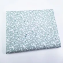 Хлопчатобумажная ткань с цветочным принтом, Лоскутная Ткань для поделок, стеганые листы для шитья, платья, материал для украшения, Лоскутная Ткань, ремесло