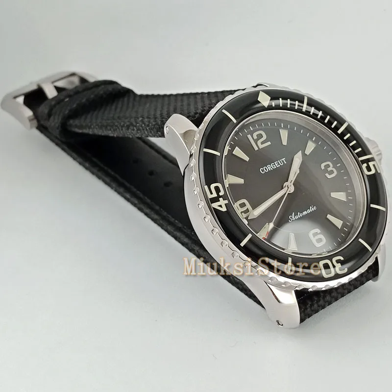 45 мм Черный световой nouvelle автоматический мужской режим искусственного