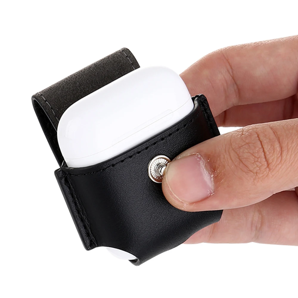 Для Apple iphone airpods PU кожаный чехол роскошный защитный чехол с портативные весы с крюком для Air pods bluetooth наушники