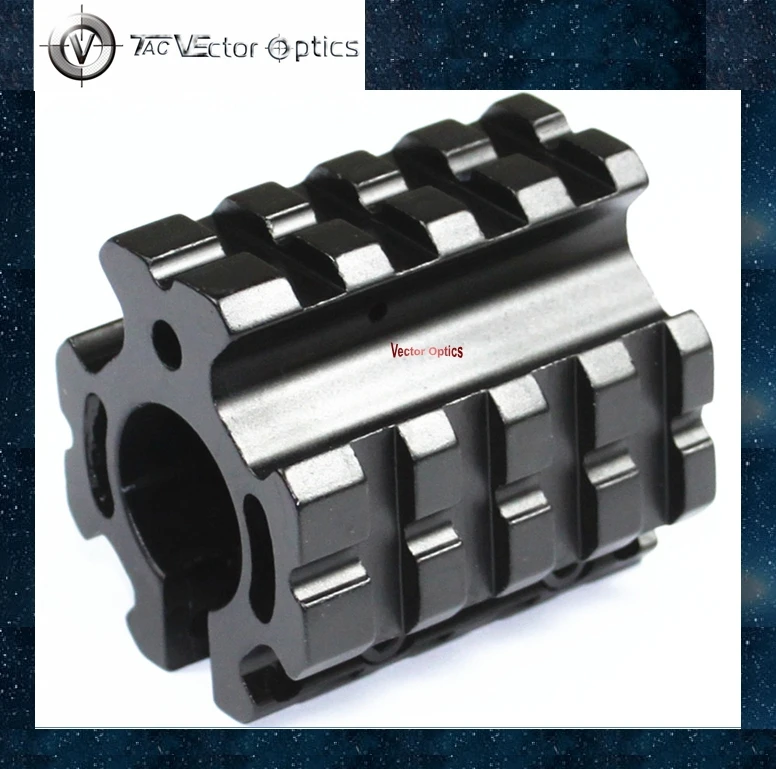 

Vector Optics Low Profile Adjustable Gas Block Barrel Mount 0.75" with 20mm Picatinny Quad Rails for .223 Rem 5.56mm