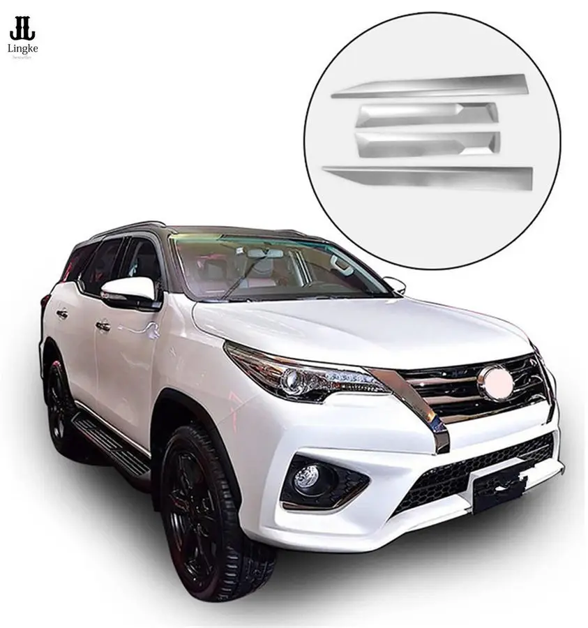 

Side Doors Body Cladding Cover Trim For Toyota Fortuner Hilux SW4 2015 2016 2017
