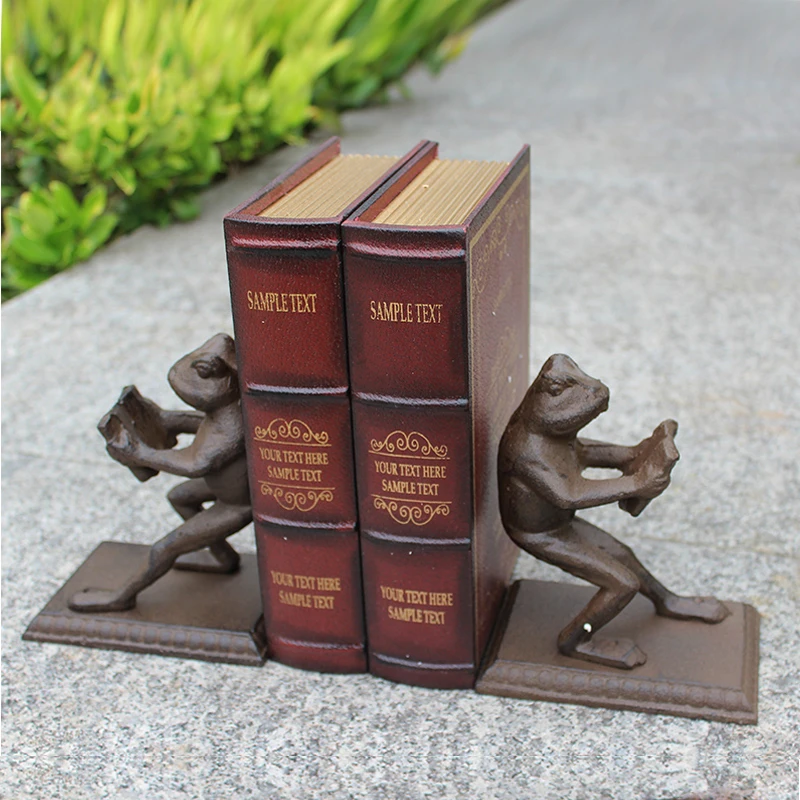 Bookends The Thinker Bookends Bronze Metal on Wood Stand Bookends Book