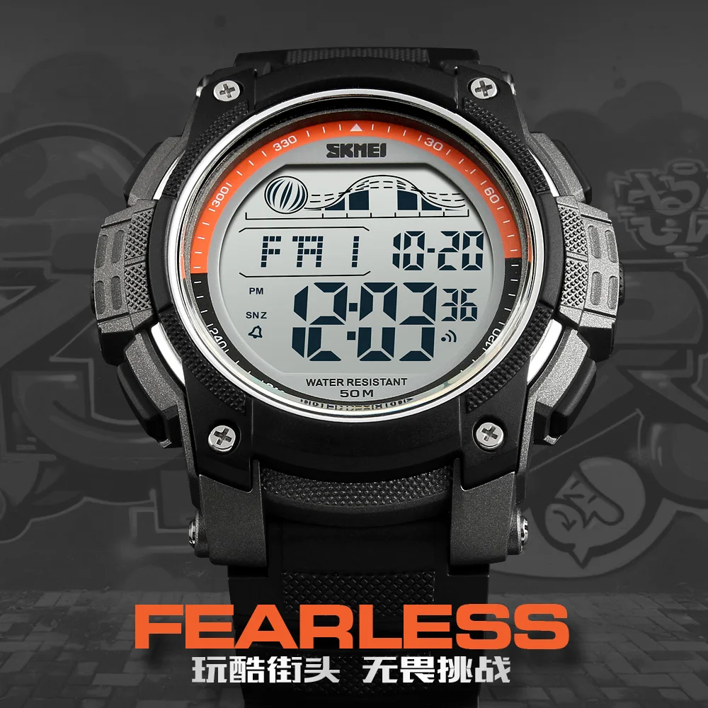 Online SKMEI LED Digital militar relojes deportivos para hombre marca exterior reloj deportivo Digital horas cuenta atrás reloj de pulsera para hombres
