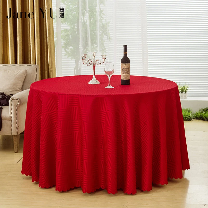

2017 home hotel wedding Round Polyester 6colors Tablecloth Table Cloth Dining Table Cover Home Use