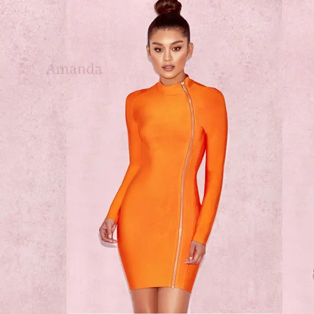 Orange Short Party Dresses
