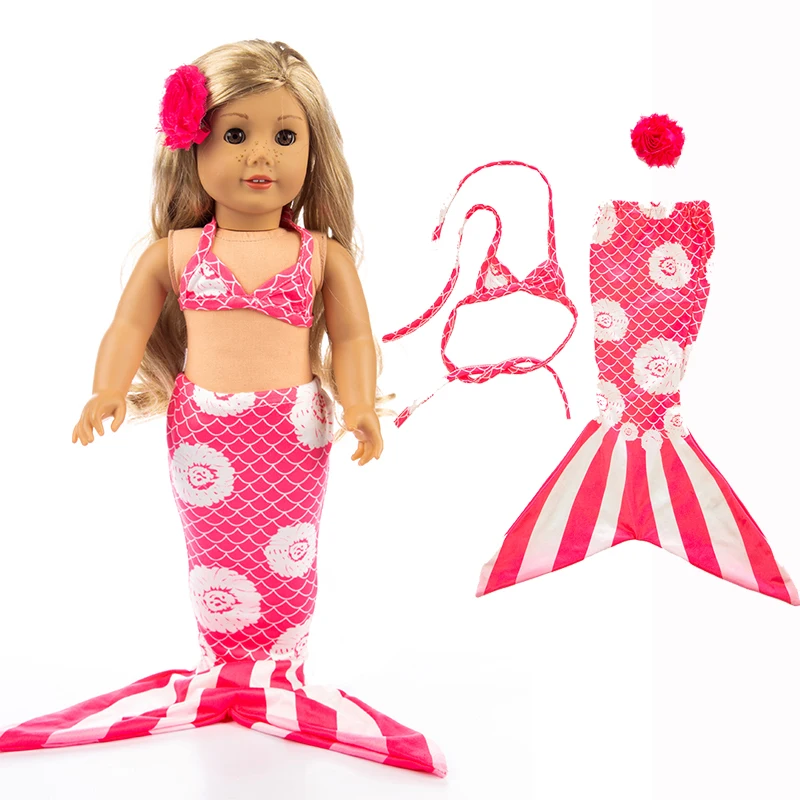 

18 inch girl Doll dress for 18" doll Mermaid dress baby doll summer skirt