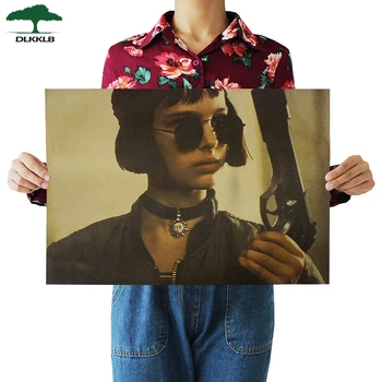 

DLKKLB The Killer Is Not Too Cold Poster Classic Movies Vintage Leon Kraft Paper Decorative Painting 51.5X36cm Wall Sticker