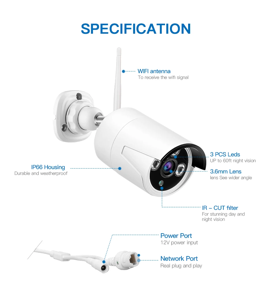 ZGWANG 1080P Full HD 4CH NVR наборы 2MP CCTV камера системы видео регистраторы открытый ночное видение Wi Fi наблюдения 4 шт
